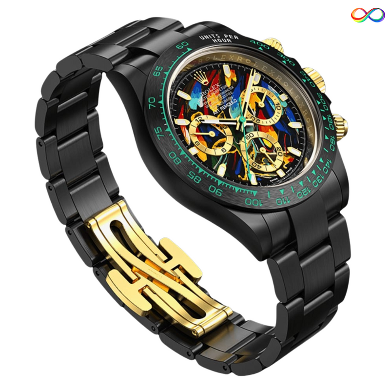 X9-11256 121P Series RO_LEX Black Premium Quality Watch.