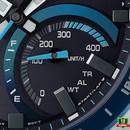 AX-1012578 N91 EDI_FICE Silver Black Blue Dial Watch.