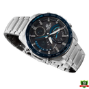 AX-1012578 N91 EDI_FICE Silver Black Blue Dial Watch.