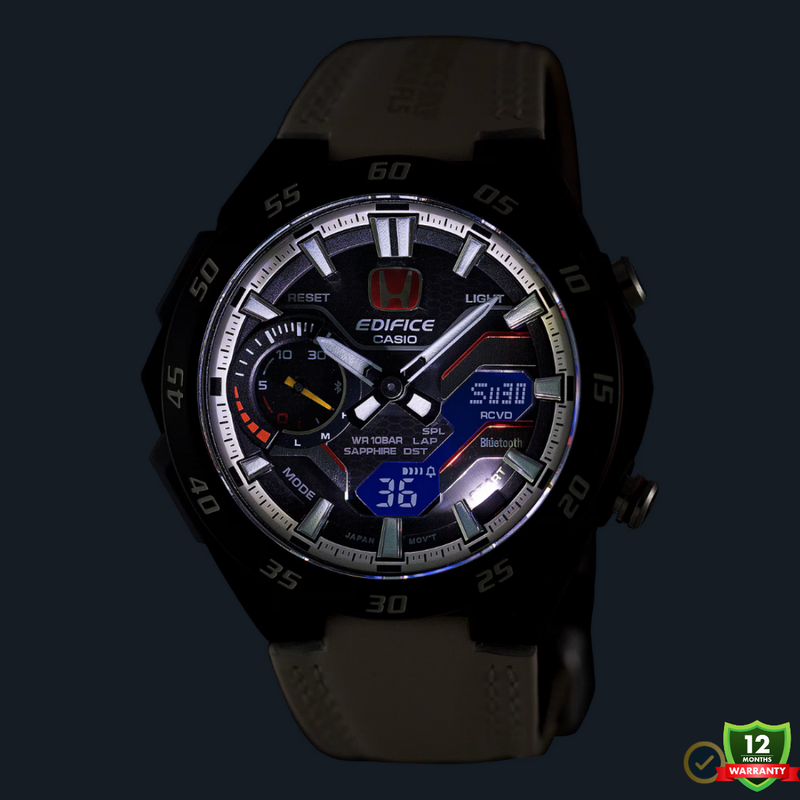 AX-10125780 N91 TOM’s White Honda Dial Watch.