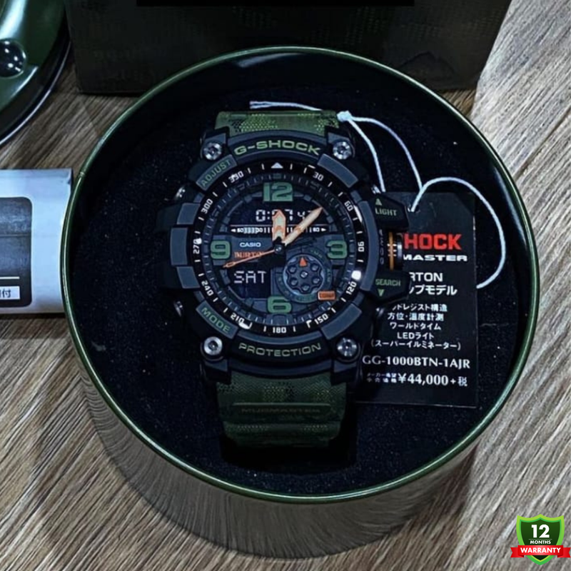 AX-1012585 N91 Mud Master Green Black Dial Solar Watch.