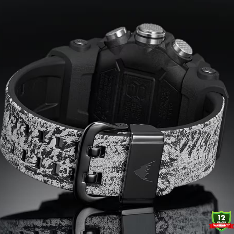AX-10125892 N91 Mud Master White Black Solar Watch.