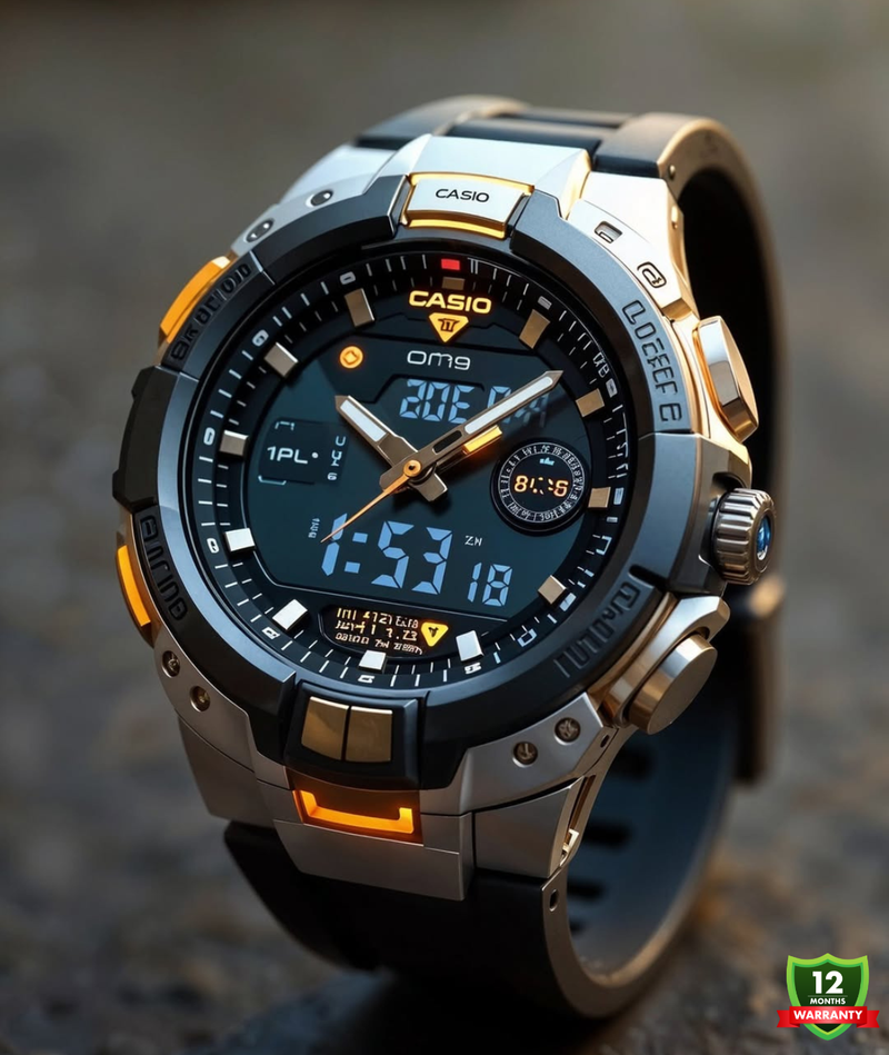 AX-1012572 N91 Series Pro Trek Solar Watch – Black Edition.