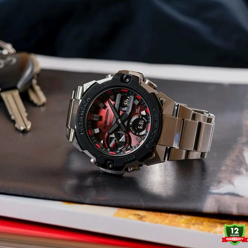 AX-101256 11P Silver Red Dial New Model Watch.