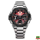 AX-101256 11P Silver Red Dial New Model Watch.