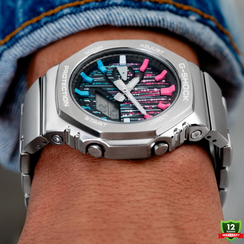 AX-1012568 N91 Silver/Golden Stainless Steel Watch.